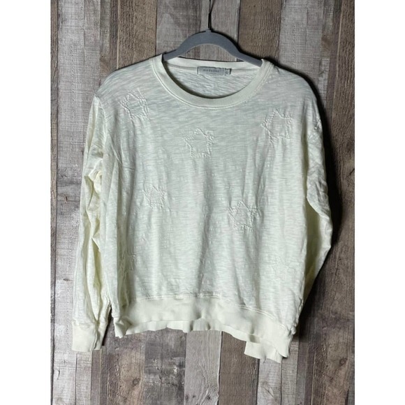 Mododoc Los Angeles Long Sleeve Star Embroidered Top - Picture 1 of 4